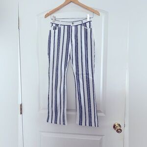 Blank Paige Striped Denim Jeans | Size Small